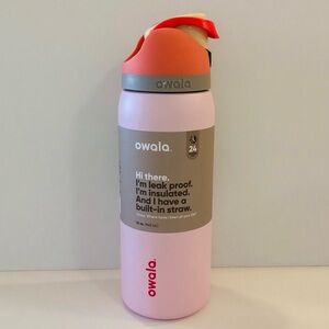 Owala FreeSip Stainless Steel Water Bottle 32oz Peachy Rose WholeFoods Exclusive